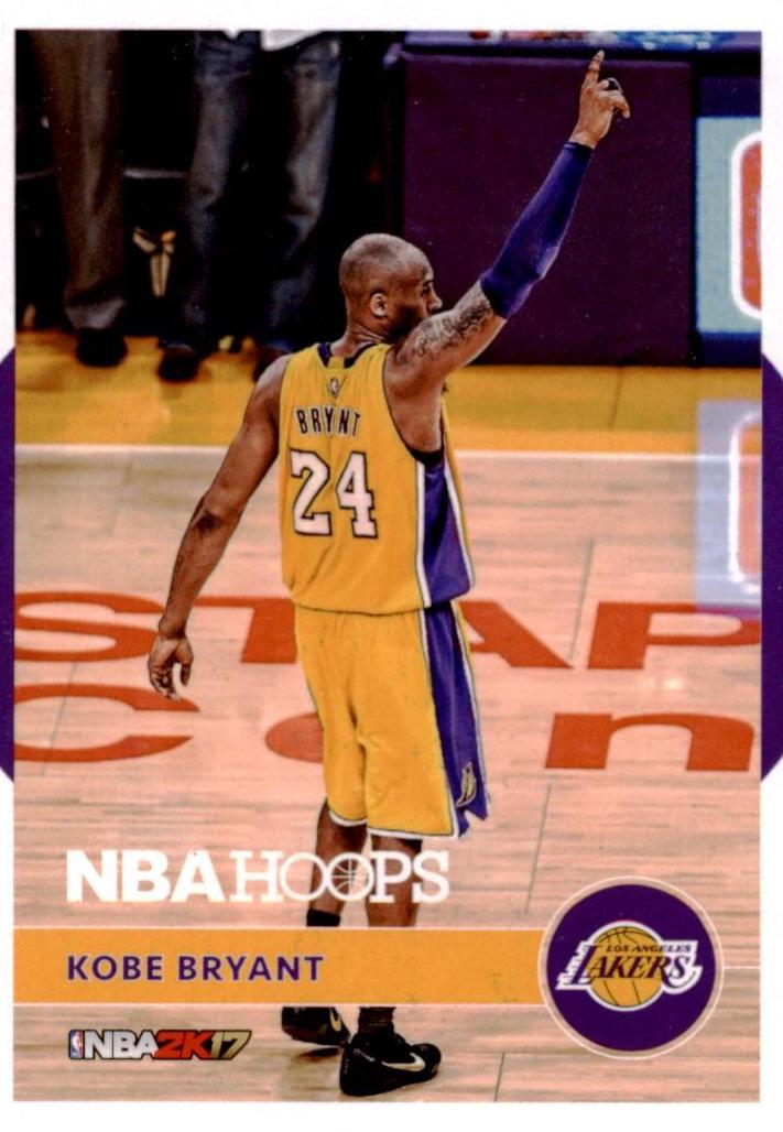 Kobe Bryant #15 Basketball Cards 2016 Panini Hoops Kobe 2K17 Hoops