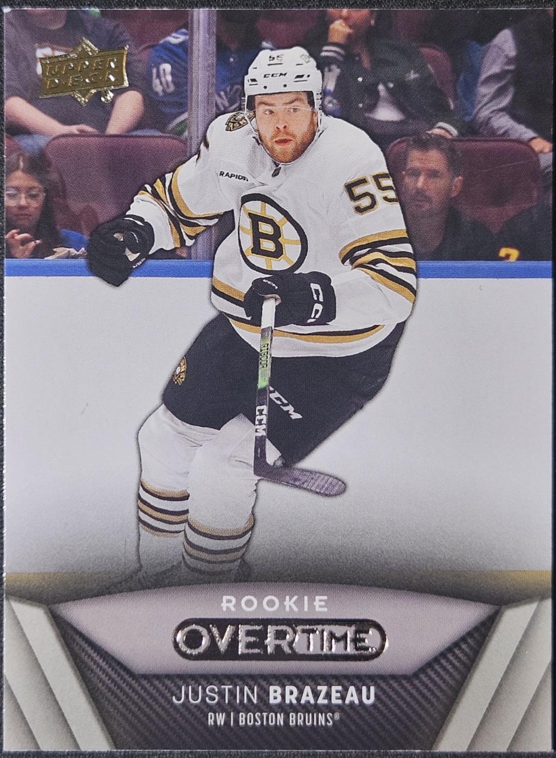 Justin Brazeau #77 Hockey Cards 2024 Upper Deck Overtime