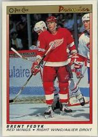 Brent Fedyk #31 Hockey Cards 1990 O-Pee-Chee Premier