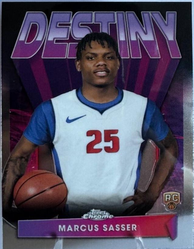 Marcus Sasser #D-14 Basketball Cards 2023 Topps Chrome Destiny