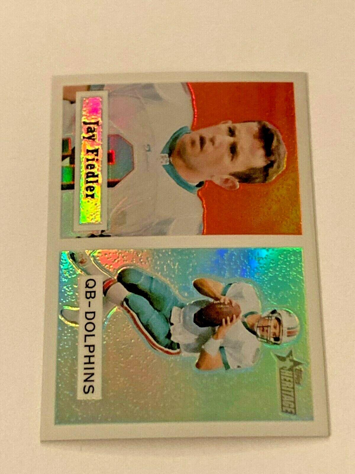 Jay Fiedler #17 Football Cards 2002 Topps Heritage