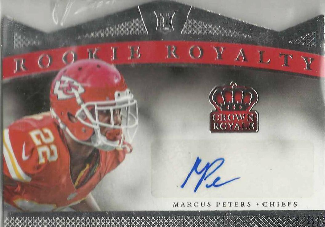 Marcus Peters #RRS-MP Football Cards 2015 Panini Crown Royale Rookie Royalty Signatures