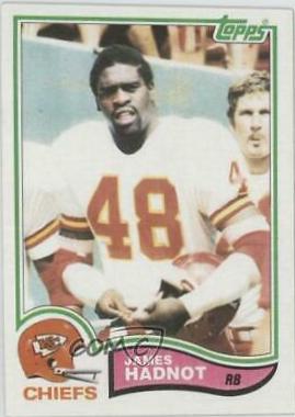 James Hadnot #116 Football Cards 1982 Topps