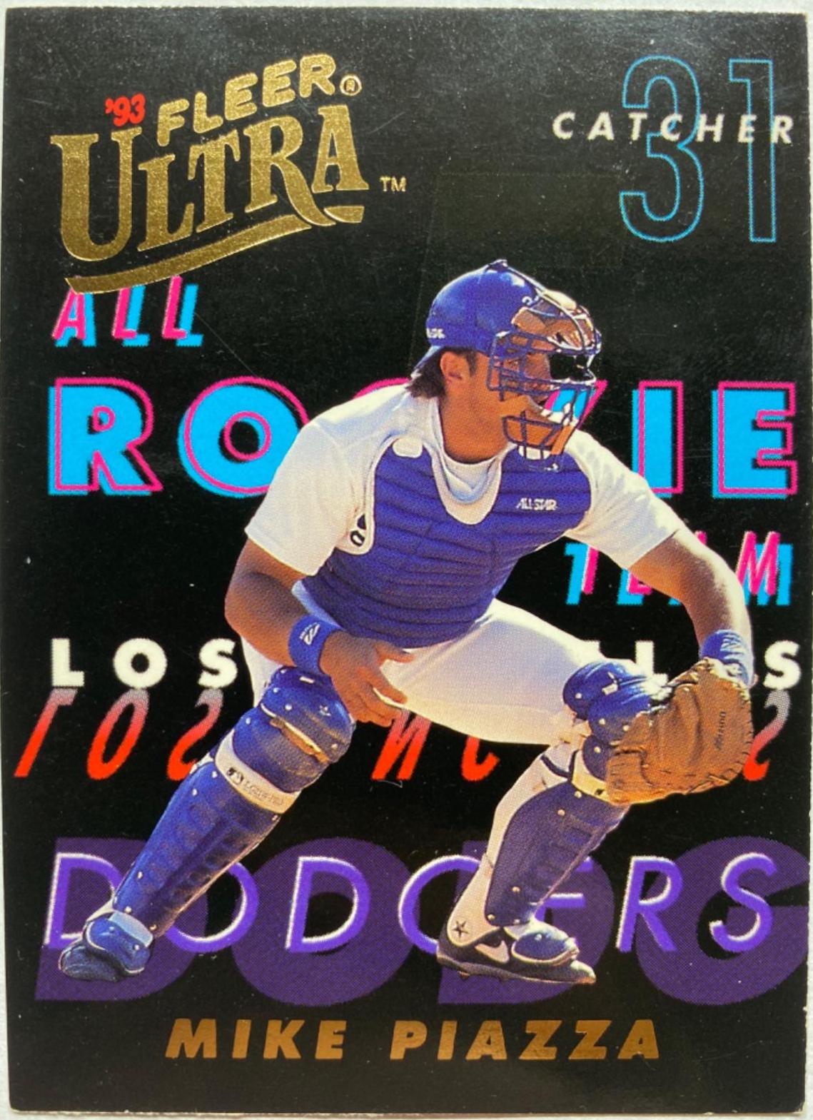 Mike Piazza #7 Baseball Cards 1993 Ultra All Rookies