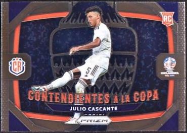 Julio Cascante #7 Soccer Cards 2024 Panini Prizm Copa America Contendientes a la Copa