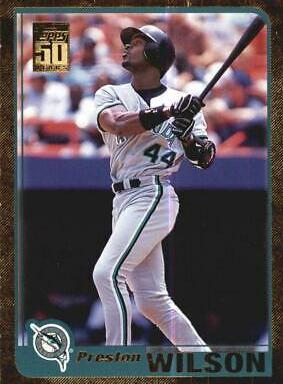 Preston Wilson #44 Baseball Cards 2001 Topps Gold