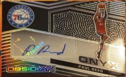 Paul Reed #ONY-PRD Basketball Cards 2020 Panini Obsidian Onyx Autographs