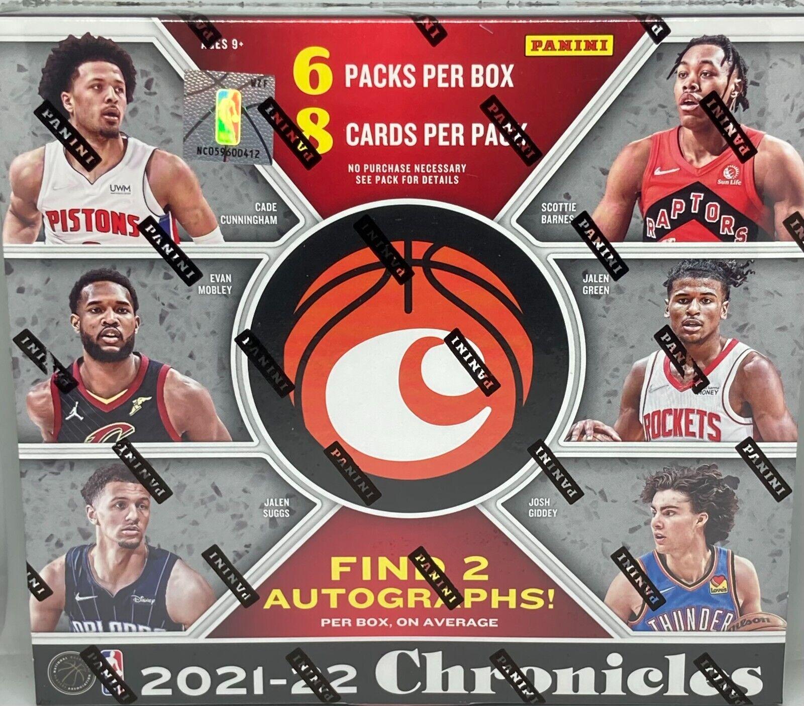 Hobby Box Basketball Cards 2021 Panini Chronicles