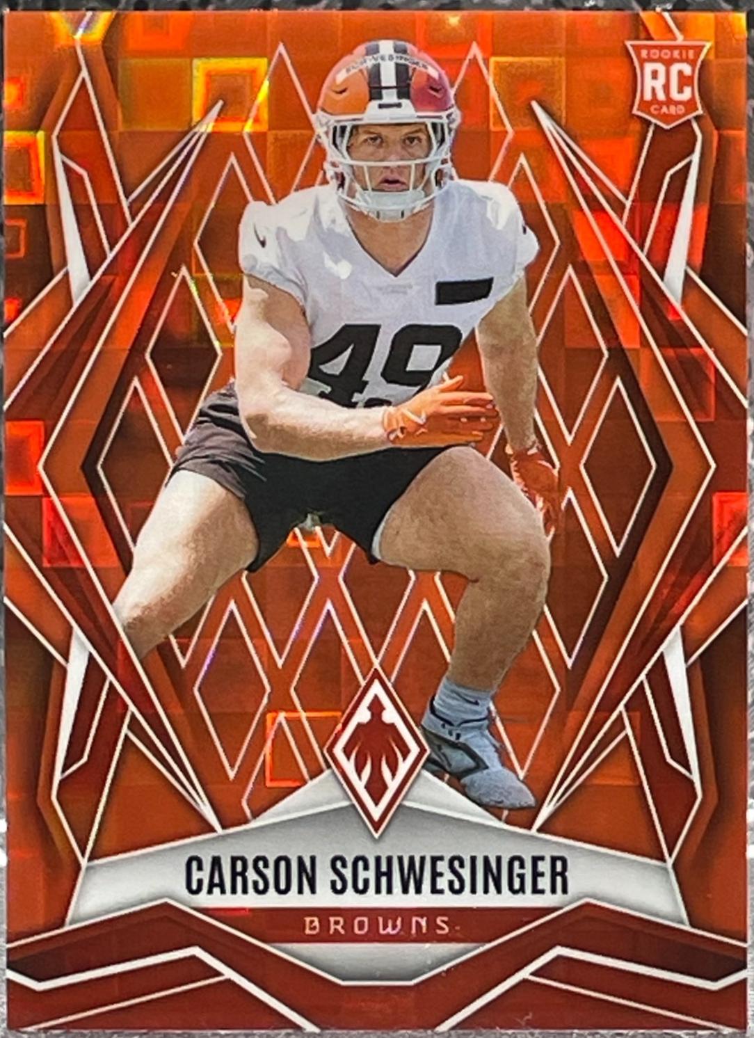 Carson Schwesinger [Orange Pandora] #201 Prices | 2025 Panini