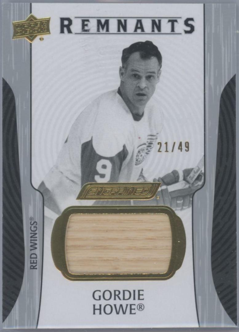 Gordie Howe #R-GH 2024-25 Upper Deck Engrained Icons Hockey Remnants