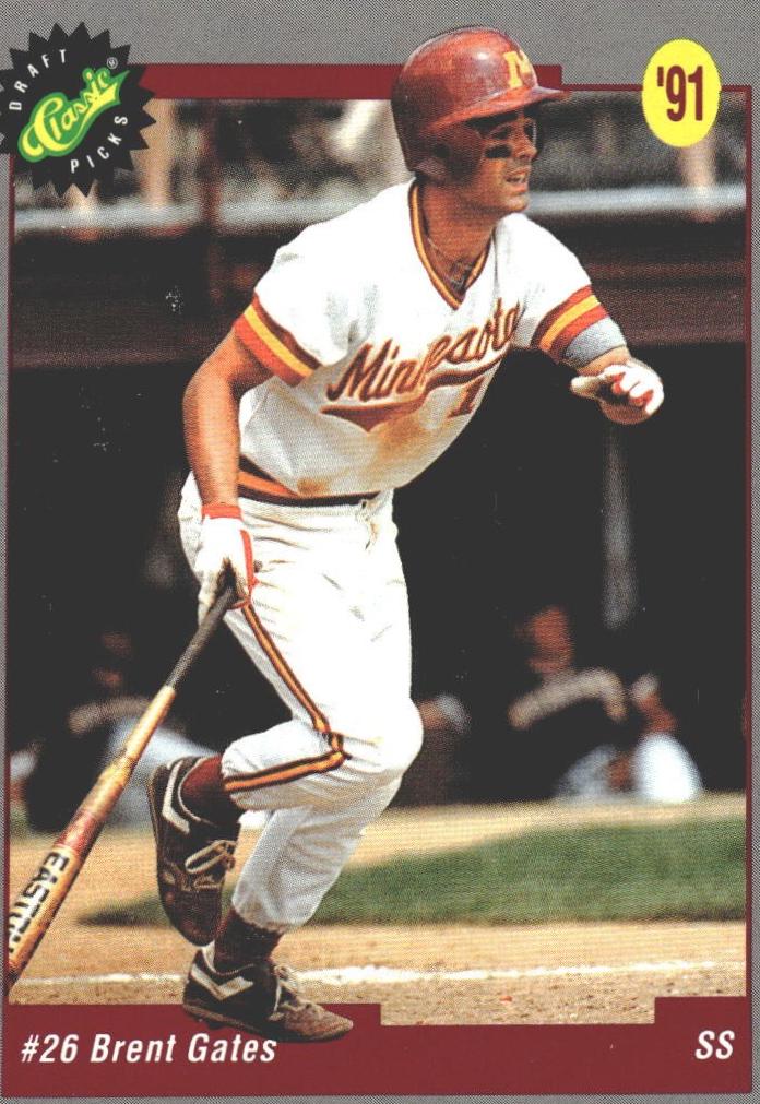 Brent Gates #22 1991 Classic Draft Picks Baseball