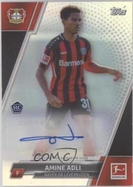 Amine Adli #BCA-AA Soccer Cards 2021 Topps Chrome Bundesliga Autographs