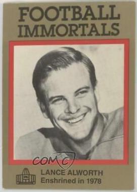 Lance Alworth #7 Football Cards 1985 Football Immortals