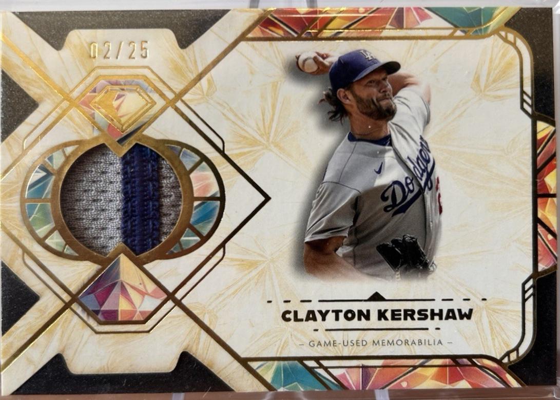 topps DIAMOND ICONS Clayton Kershaw auto Icons Diamond Topps 