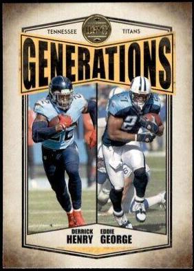 Derrick Henry, Eddie George #G-7 Football Cards 2022 Panini Legacy Generations