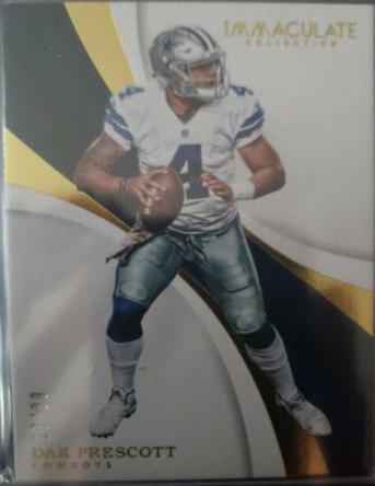 Dak Prescott #25 Football Cards 2017 Panini Immaculate Collection