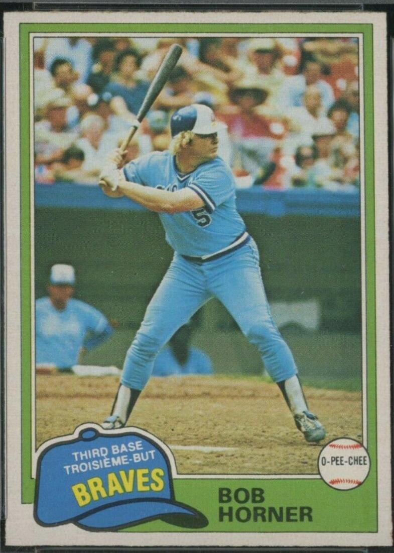 Bob Horner #355 1981 O-Pee-Chee Baseball