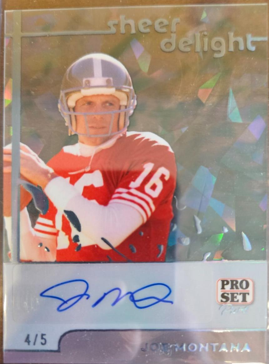 Joe Montana #SD-JM1 2024 Pro Set Pure Sheer Delight Football