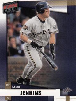 Geoff Jenkins #18 Baseball Cards 2002 Donruss Fan Club
