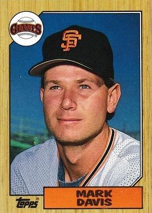 Mark Davis #21 Baseball Cards 1987 Topps