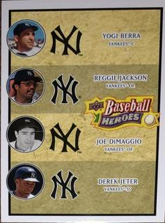 Derek Jeter, Joe DiMaggio, Reggie Jackson, Yogi Berra