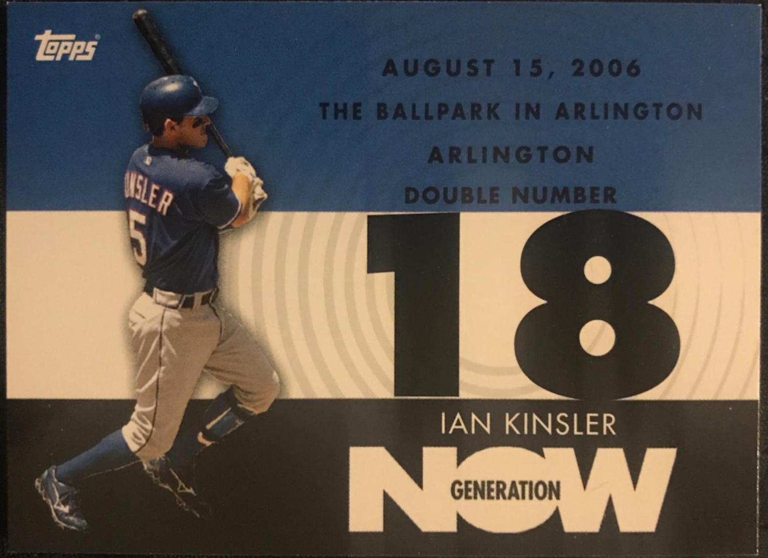 Ian Kinsler #GN442 Baseball Cards 2007 Topps Generation Now