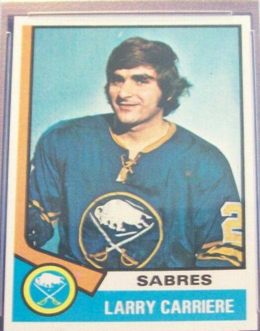 Larry Carriere #43 Hockey Cards 1974 Topps