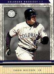 Todd Helton #53 Baseball Cards 2003 Fleer Patchworks Prices