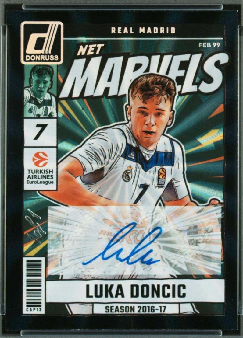 Luka Doncic #25 2024 Panini Donruss Euroleague Net Marvels Signature Basketball