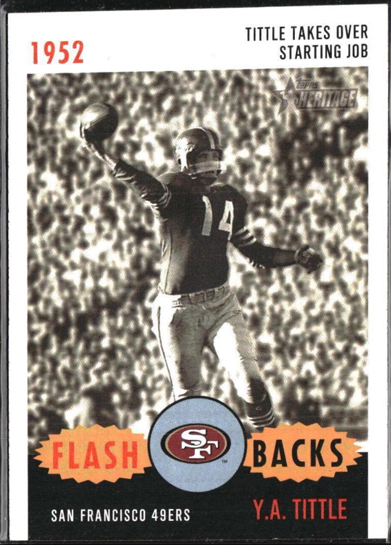 Y.A. Tittle #FL-3 Football Cards 2006 Topps Heritage Flashbacks