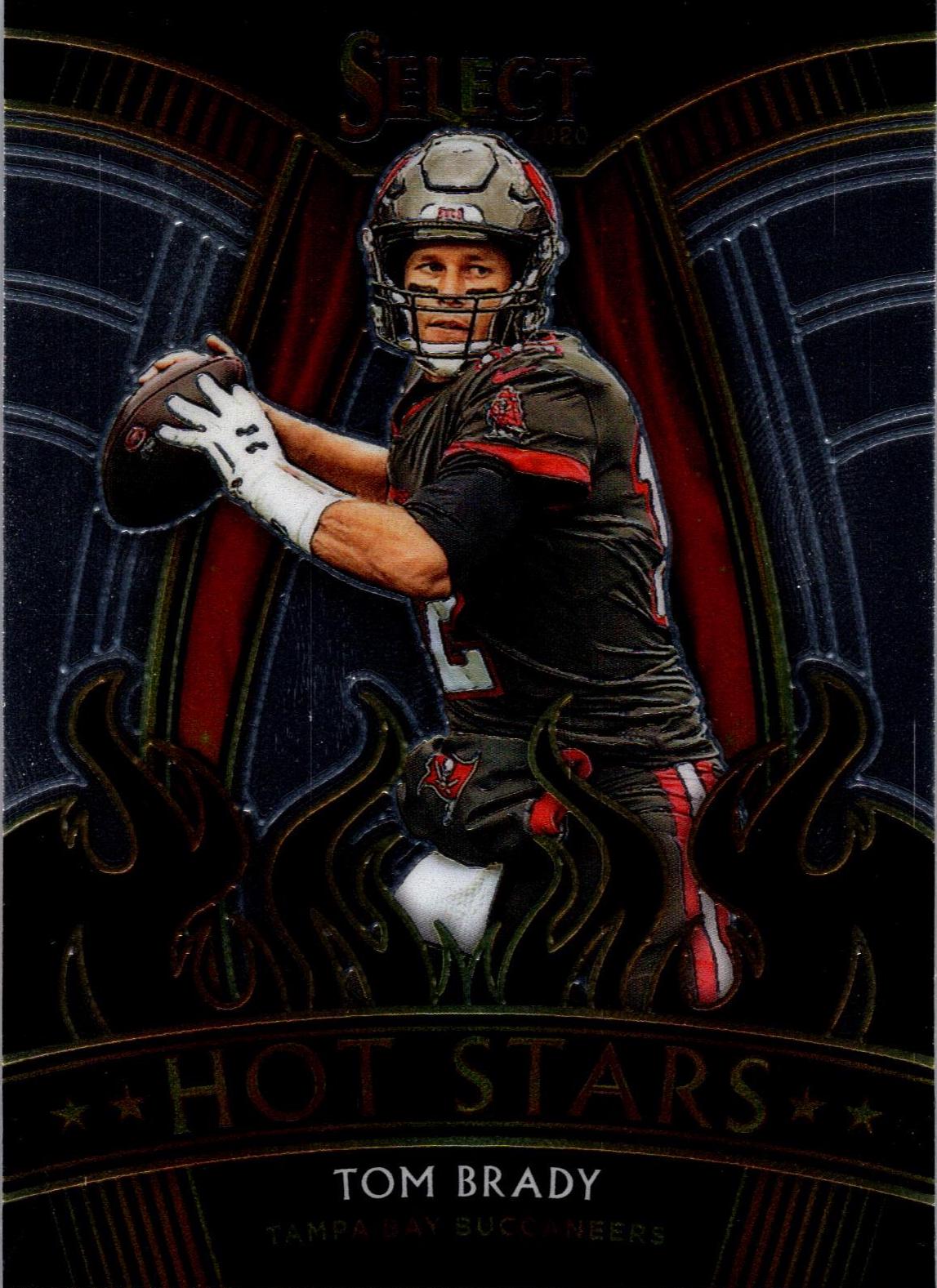 Tom Brady #1 Football Cards 2020 Panini Select Hot Stars