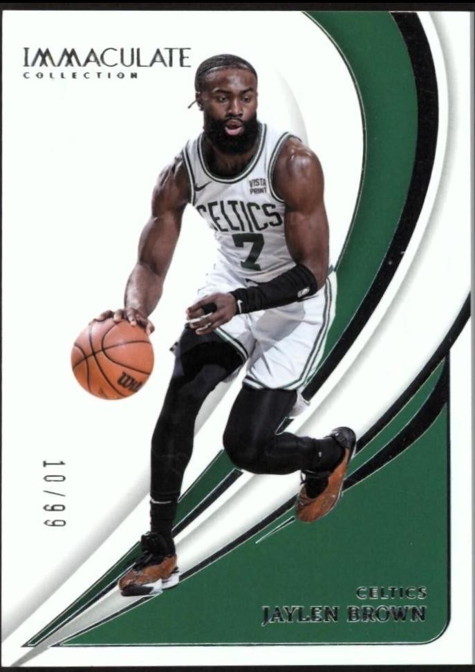 Jaylen Brown #40 Basketball Cards 2023 Panini Immaculate