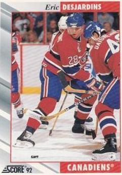Eric Desjardins #23 Hockey Cards 1992 Score