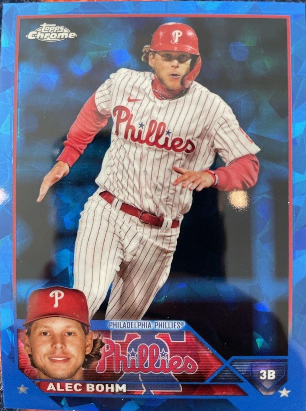 Alec Bohm #128 Baseball Cards 2023 Topps Chrome Sapphire