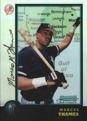 Marcus Thames #318 1998 Bowman Chrome International Baseball