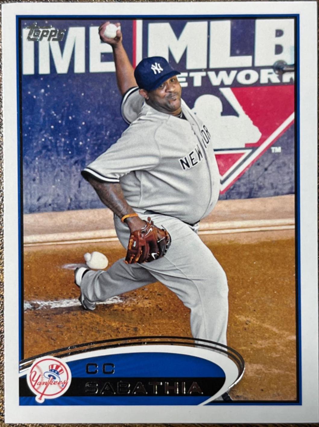 C. C. Sabathia #607 Baseball Cards 2012 Topps