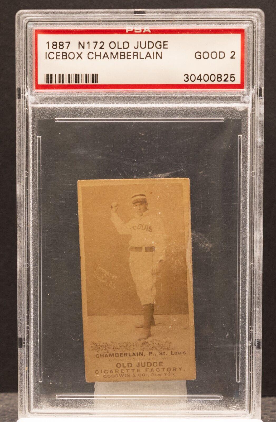 Icebox Chamberlain Baseball Cards 1887 N172 Old Judge