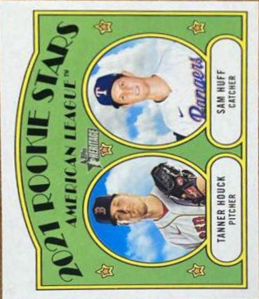 Tanner Houck, Sam Huff #360 Baseball Cards 2021 Topps Heritage