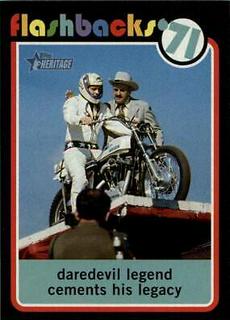 Evel Knievel jumps 19 cars