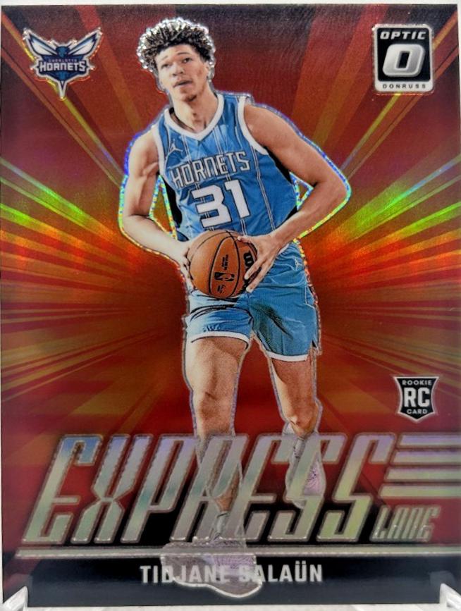 Tidjane Salaun #8 2024 Panini Donruss Optic Express Lane Basketball