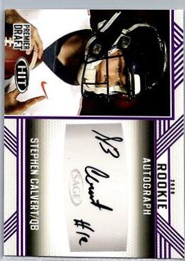Stephen Calvert #A93 2020 Sage Hit Rookie Autograph Football