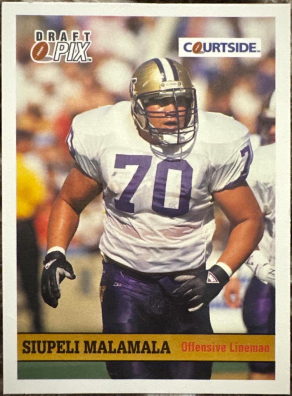 Siupeli Malamala #33 Football Cards 1992 Courtside