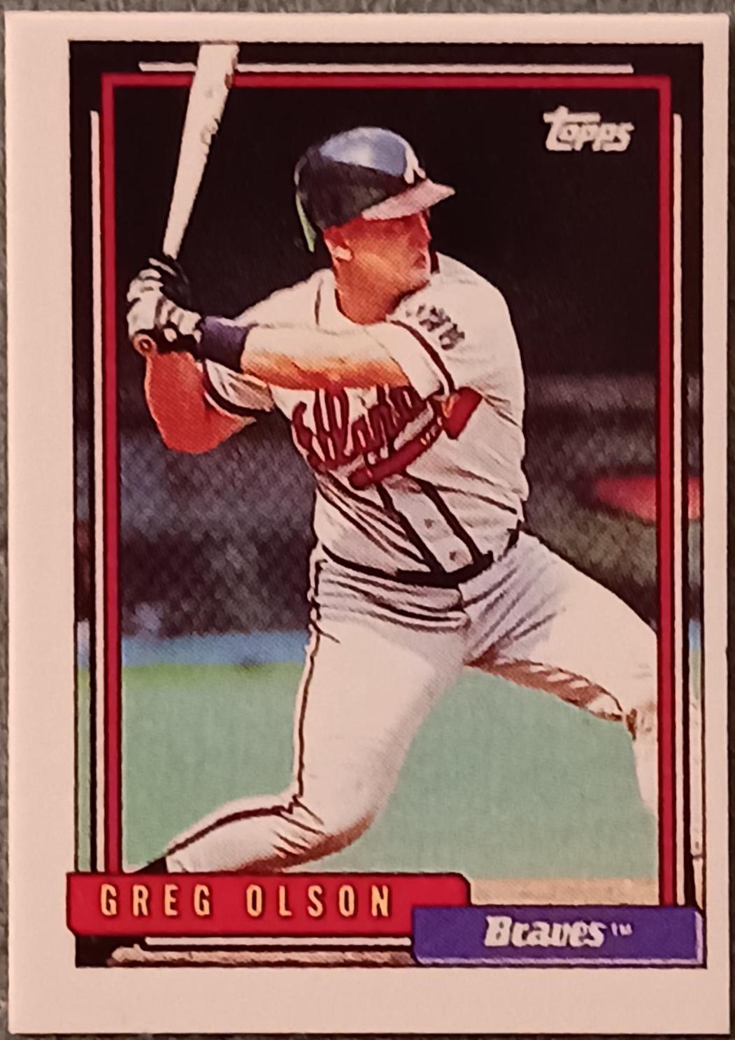Greg Olson #39 Baseball Cards 1992 Topps Micro