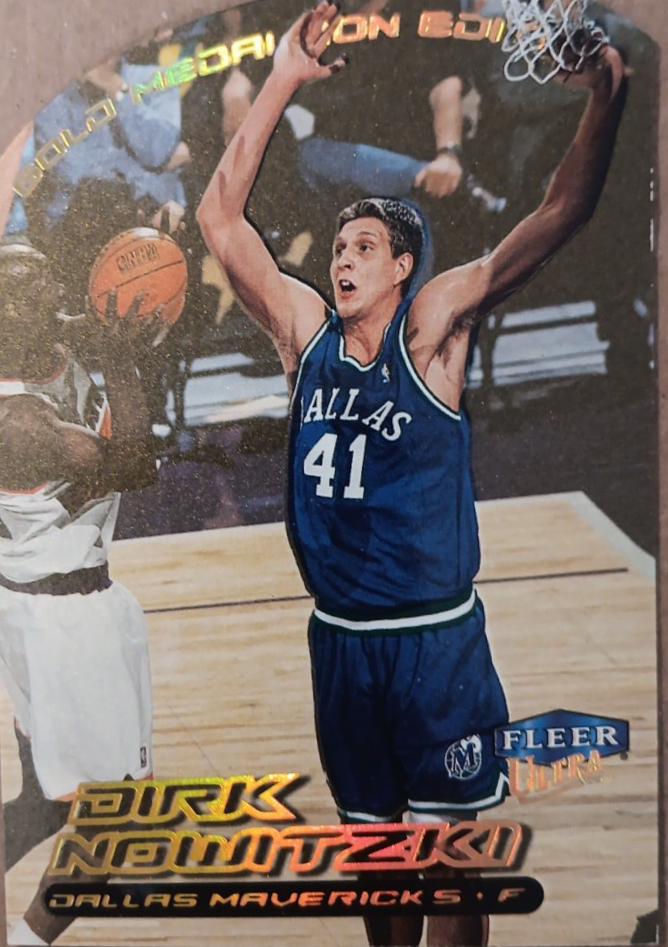 Dirk Nowitzki #53G Basketball Cards 1999 Ultra Gold Medallion