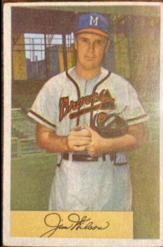 Jim Wilson #16 Baseball Cards 1954 Bowman