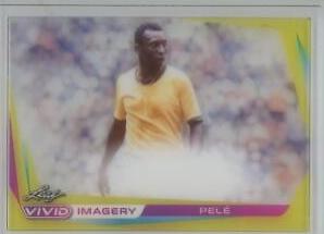 Pele #VI-P1 Soccer Cards 2022 Leaf Vivid Imagery