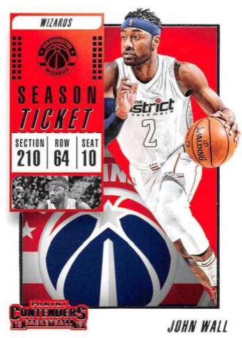 John Wall #69 Basketball Cards 2018 Panini Contenders