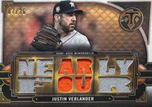 Justin Verlander #TTR-JVE1 2022 Topps Triple Threads Baseball Relics