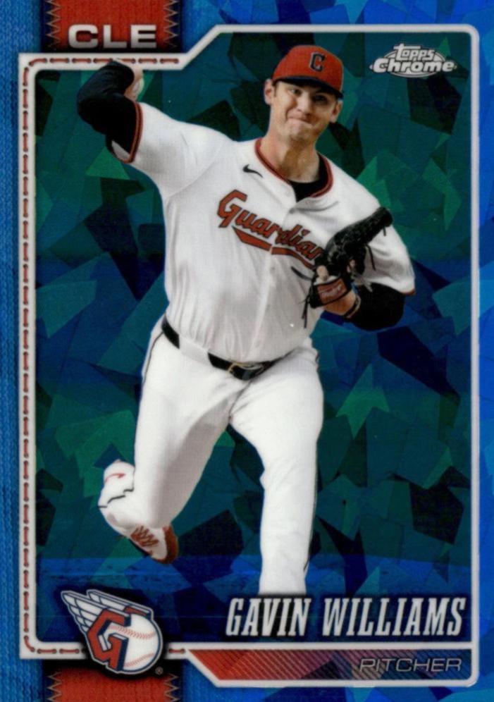Gavin Williams #37 2026 Topps Chrome Sapphire Baseball