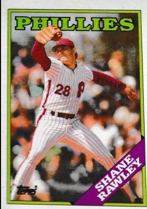 Shane Rawley #66 Baseball Cards 1988 Topps